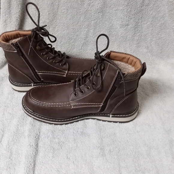 Bruno Marc Apache size 8.5 lace up zippered combat motorcycle hiking boots - Picture 6 of 9